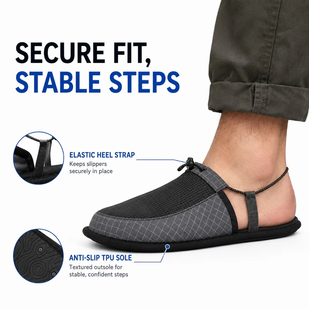 Outdoor Camping Slippers - Chaussons de voyage pliables portables unisexes,
