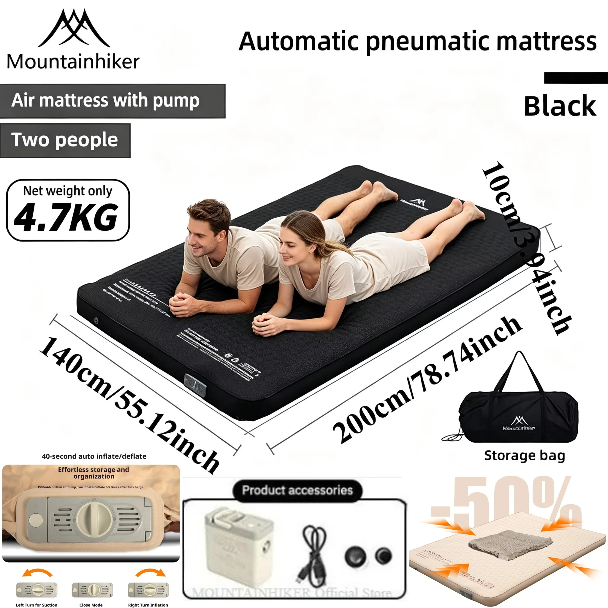 Matelas Gonflable MOUNTAINHIKE - Outdoor Camping Carpet avis et prix