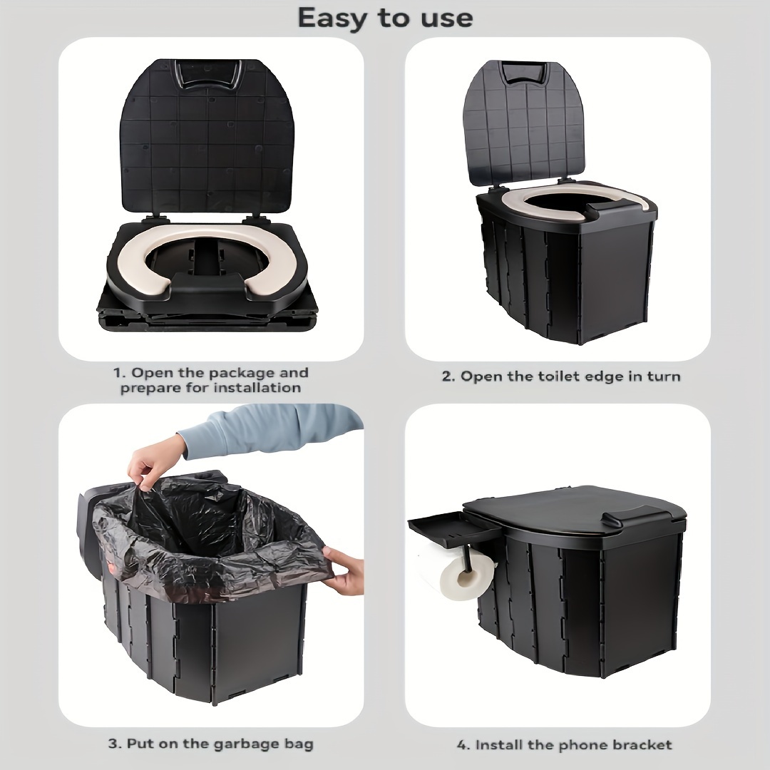 Toilettes pliantes portables a - Outdoor Camping Carpet avis et prix